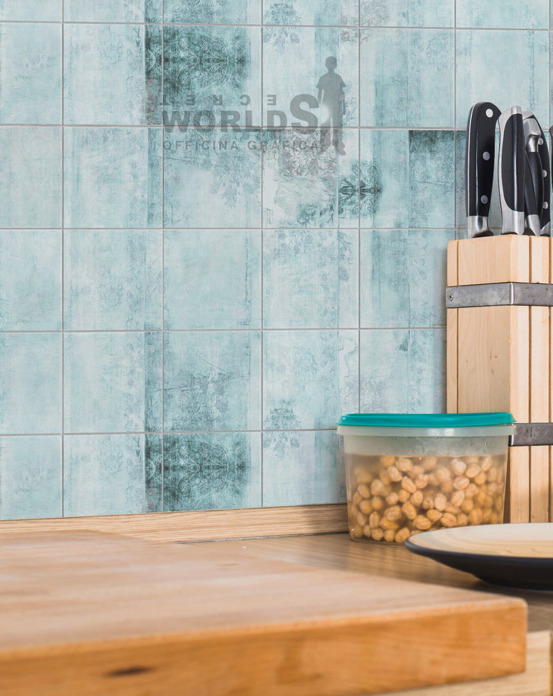 Adesivi per Piastrelle Fiori maioliche bagno piastrelle adesive cucina –  Secret Worlds S.r.l.s